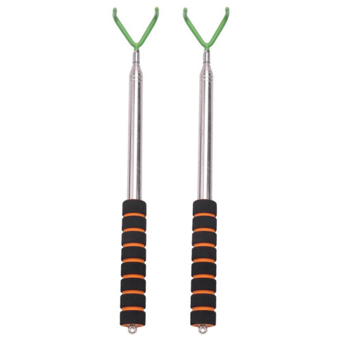 2X Disc  Retriever Telescoping Disc  Grabber Durable Stainless Steel Disc  Retrieving Device Retrieve Discs