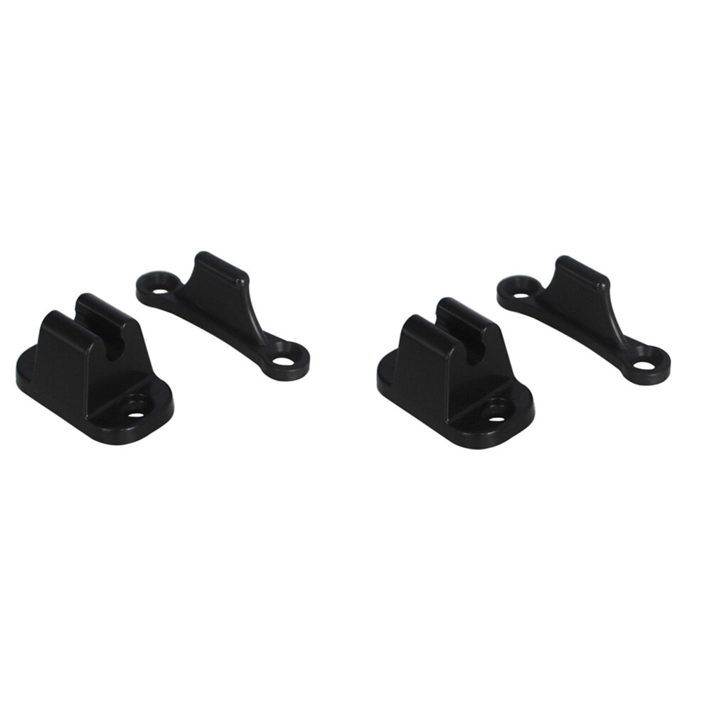 2X Door Retainer Kit T Shape Door Stop Retaining Catch For Rv Caravan Motorhome Boat Door Retainer Holder Black 4712872103951
