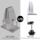 6 Pcs Office Desk Divider Clamp Privacy Screen Clip Holder Bracket Screen Baffle Clamp Partition for Table Clamp -Silver 4