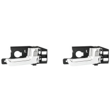 2X Front or Rear Right Passenger Side Interior Inner Door Handle for 2005-2010 Sportage 82620-1F000 RH Black+Chrome