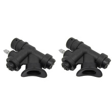 2X Gerätetauchen Universal BCD Power Inflator mit Standardanschluss mit 45 Grad Abgewinkeltem Mund Stücke für Scuba Tauchen BCD