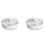 2X 4-Compartment Vegetable Tray Snack Storage Box with Lid Fruit Bowl with Lid 1
