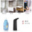 2X Black Automatic Soap Dispenser Touchless, Auto Liquid Soap Dispenser for Kitchen Bathroom 400Ml 5