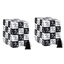 96 Pieces 16mm Dice Counters Token Dice Loyalty Dice D6 Dice Square for ,CCG,Card Gaming