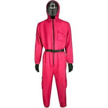 (3XL,Square)Squid Game 2 Adult Triangle Guard Jumpsuit