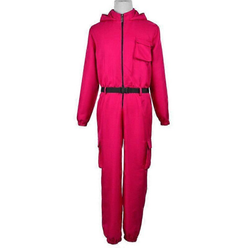 (3XL,Square)Squid Game 2 Adult Triangle Guard Jumpsuit 1