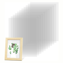 50 Hojas de Acetato Transparentes, Plástico Resistente Al Calor, 4,3 X 6,3 Pulgadas, Plantilla de Plástico Mylar en Blanca