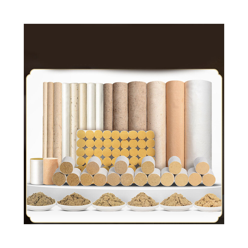 54pcs Wormwood Column Mild Herbal Smog Moxibustion Roll 0.7 X 1.1in