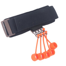 Schiebiger Silikon-Fingertrainer, Handgriff-Stärker, verstellbar, schwarz, 20 x 5 cm