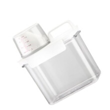 1100 ml transparenter Kunststoff-Waschmittelspender mit herausnehmbarem Deckel