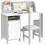 Homcom HOMCOM 2 PCs Childrens Table and Chair Set w/ Whiteboard Storage - Grey 2