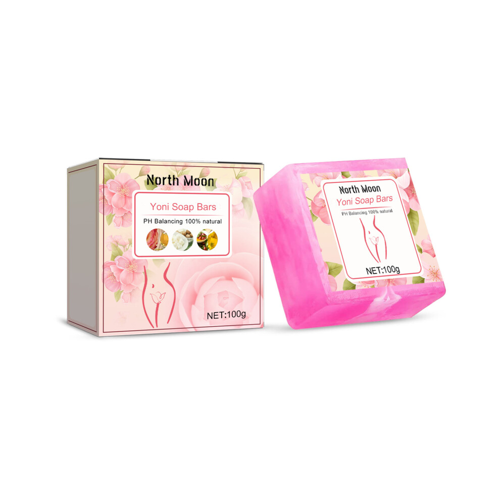 (100g soap) North Moon Women's Intimate Cleansing Essence Deodorizing Gentle Cleansing Soap