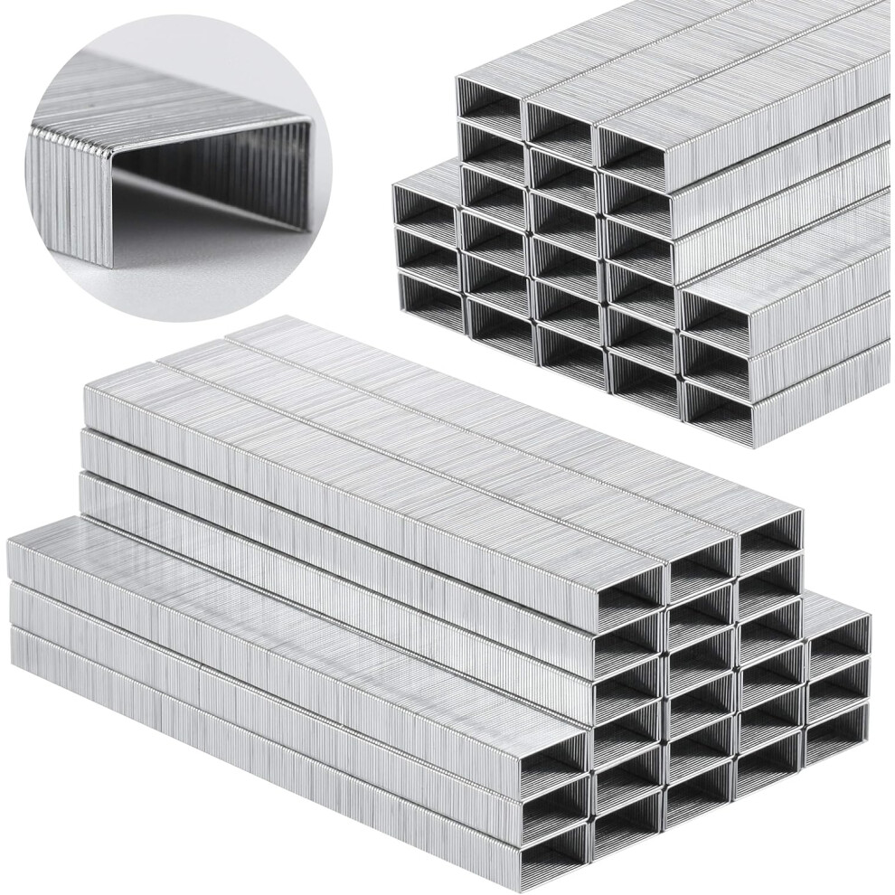 Heavy Duty Staples, Stainless Steel Staples With Sharp Chisel Point For Professional Appearance, Jam Free Design Ensures Smooth Stapling Performance, 9004841522944