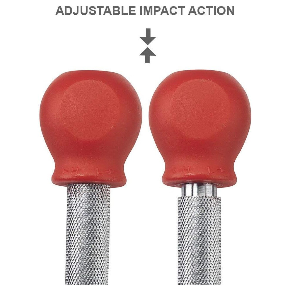 Heavy Duty Automatic Center Punch, Precision-Centered Tip Spring Loaded Hardened Steel Construction, Non-Slip Surface For Metal, Wood, Glass, 9169997996060