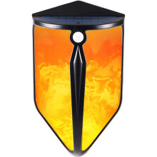 Brilho Cintilante: Luminárias Solares de Chama para Deck, Pátio, Quintal e Jardim, Decorativas e Impermeáveis com Efeito de Chama Dançante e 57