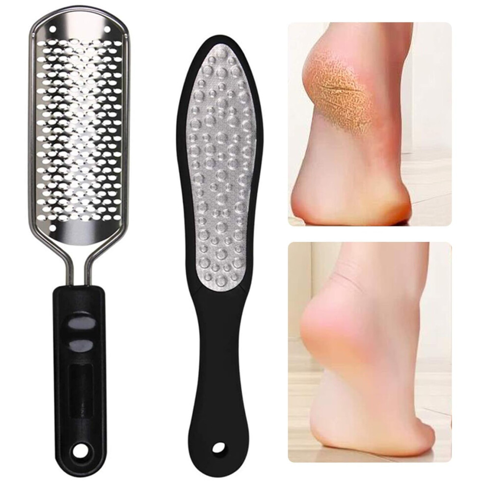 Double Sided Pedicure Rasp, Nickel-based Surface for Professional Foot File, Hypoallergenic Easy to Clean Dead Foot Skin Remover