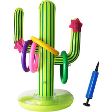 Ringwurfspiel mit hochwertigem PVC, aufblasbarer Kaktus-Kühler für mexikanische Partys, ideal für Partys, Schule, Klassenzimmer, drinnen und