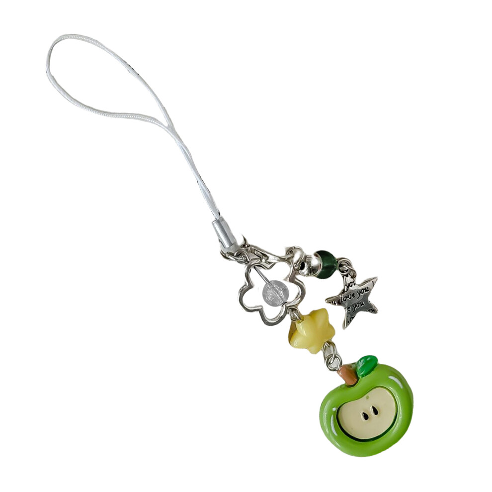 Unique Phone Charm Pendant Fashionable Fruit- Lanyard Green 7732000734984