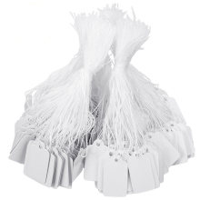 100er-Pack Papieretiketten / Preisschilder mit Schnur White 2.4 x 1.4 cm