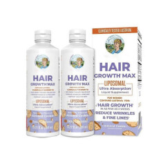 (2pcs)1/2/3x 2025NEW Mary Ruth’s Women’s Hair Growth MAX Lipsomal With Lustriva (15.22 Fl Oz.)