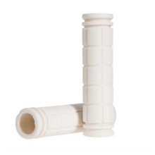 Durable Material Handlebar Grips, Bike Handlebar Grips with Reinforced Rubber Construction, Shock Absorbing Non-Slip Rubber for Enhanced Safety, Soft