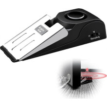 SDIGV Türstopper-Alarm mit 120-dB-Sirene, Bodenmontage, Türsicherheitskeil aus Gummi für Zuhause und Reisen