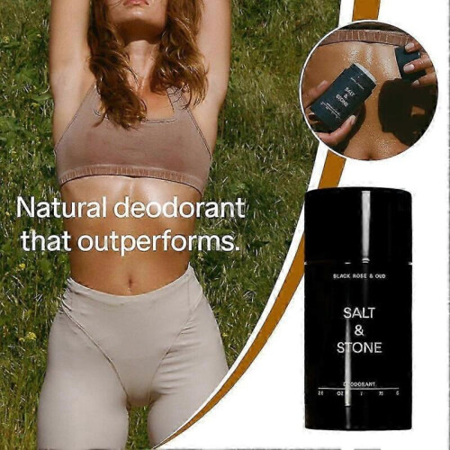 Salt # Stone Unisex Black Oud Αποσμητικό Extra_Strength Χωρίς Αλουμίνιο # Μαύρο 2