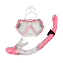 Ensemble de plongée avec tuba et masque de purge sec, équipement de plongée panoramique au design transparent et en silicone de qualité