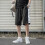 Basketballshorts til mænd med sidetrykknapper og afrivningsdesign 5