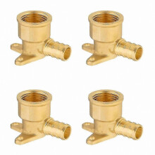 4-pack 1/2-tums PEX-böjadapter, PEX-B F1807 till 1/2-tums hona NPT-kontakt