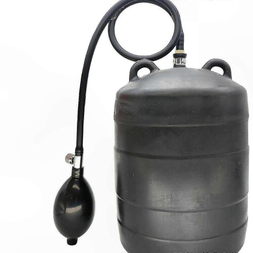 Professionele opblaasbare riooltestplug met handpomp en rubberen bal voor efficiënt gebruik. 2