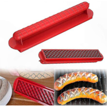 Wurstschneider aus Edelstahl für Grill, Hotdogs und Schinken, multifunktionales Küchengerät