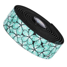 Fietsstuurlint - Patroon Racefiets Stuurhoes Fietsstuurband Antislip Schokdempende Stuurlint Zwart-Orchidee
