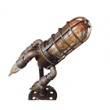 Steampunk-Schiffslampe, industrielle Schreibtischlampe, Nachttischlampe, Vintage-Lampe für Schlafzimmerdeko, UK-Stecker