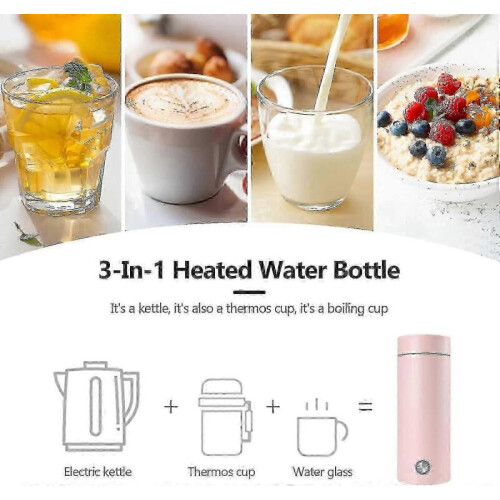Mini bollitore elettrico da viaggio da 400 ml per tè, latte, caffè con spegnimento automatico 2