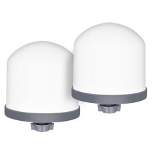2er-Pack Ersatz-Keramikfilter, magnetisiert, für Mineralwasserreiniger, Wasserfilter, Keramik-Halbkugel-Wasserfilter