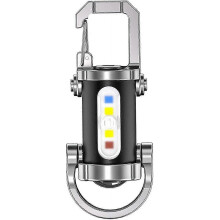 Wiederaufladbare LED-Taschenlampe mit Powerbank, Mini-Schlüsselanhänger-Taschenlampe, wasserdichte Notfall-Taschenlampe, Standard-Taschenlam
