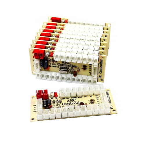 10 Stück ARC968 USB-Controller-Platine für Game-Joystick-Controller, verzögerungsfreier Arcade-Tastenencoder