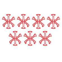 Capacete de ciclismo de silicone com seis garras, almofada interna anti-pressão respirável, equipamento de ciclismo vermelho