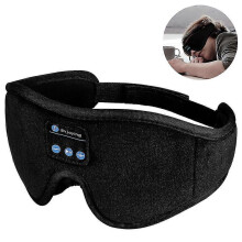 Sömnhörlurar, Bluetooth trådlös musik 3D ögonmask, justerbar sömnmask hörlurar, U