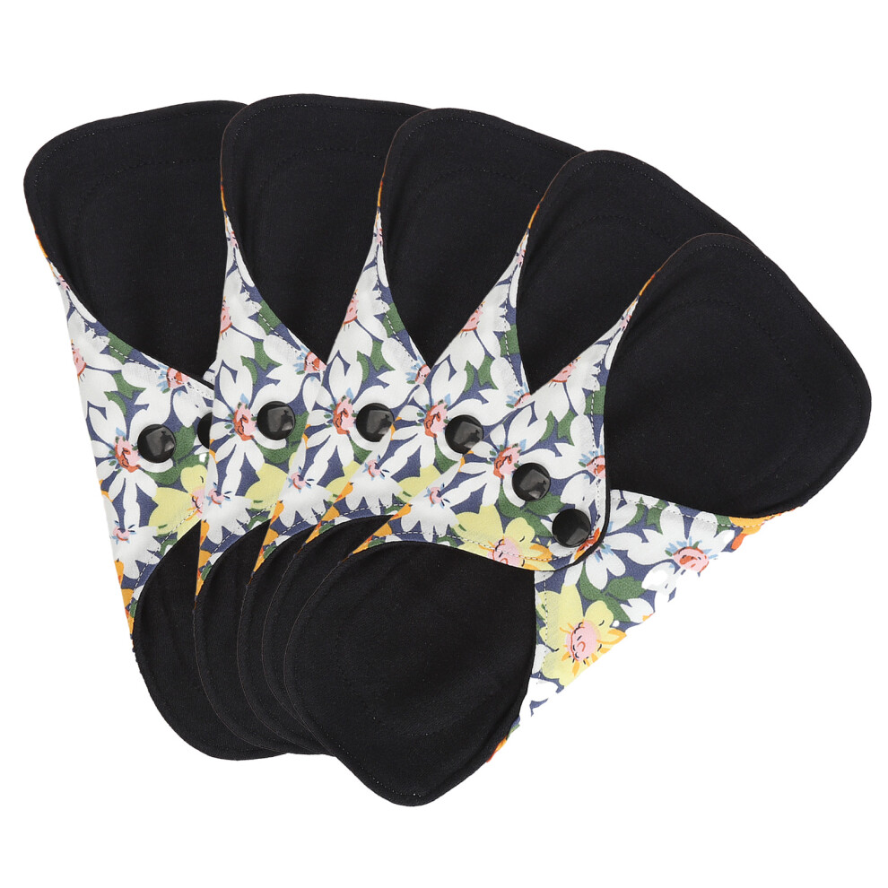 Reusable Cloth Menstrual Pads Eco-Friendly Bamboo Charcoal Fiber Super-Absorbent Microfiber Leak Proof Design Soft Comfortable Sanitary Pads With Wet