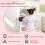 ZONEKIZ ZONEKIZ Kids Dressing Table with Mirror and Stool, Drawer, Storage Boxes - White 4