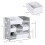 ZONEKIZ ZONEKIZ Storage Unit w/ 9 Removable Storage Baskets for Nursery Playroom - Grey 3