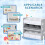 ZONEKIZ ZONEKIZ Storage Unit w/ 9 Removable Storage Baskets for Nursery Playroom - Grey 7