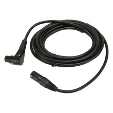 Locking Male And Female XLR Connectors Rubber Strain Relief Ultra Flexible Microphone Cable Clockable Right Angle Male To Clockable Right Angle