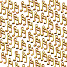 100 Stück verschiedene Musiknoten-Anhänger für-Altes Blau