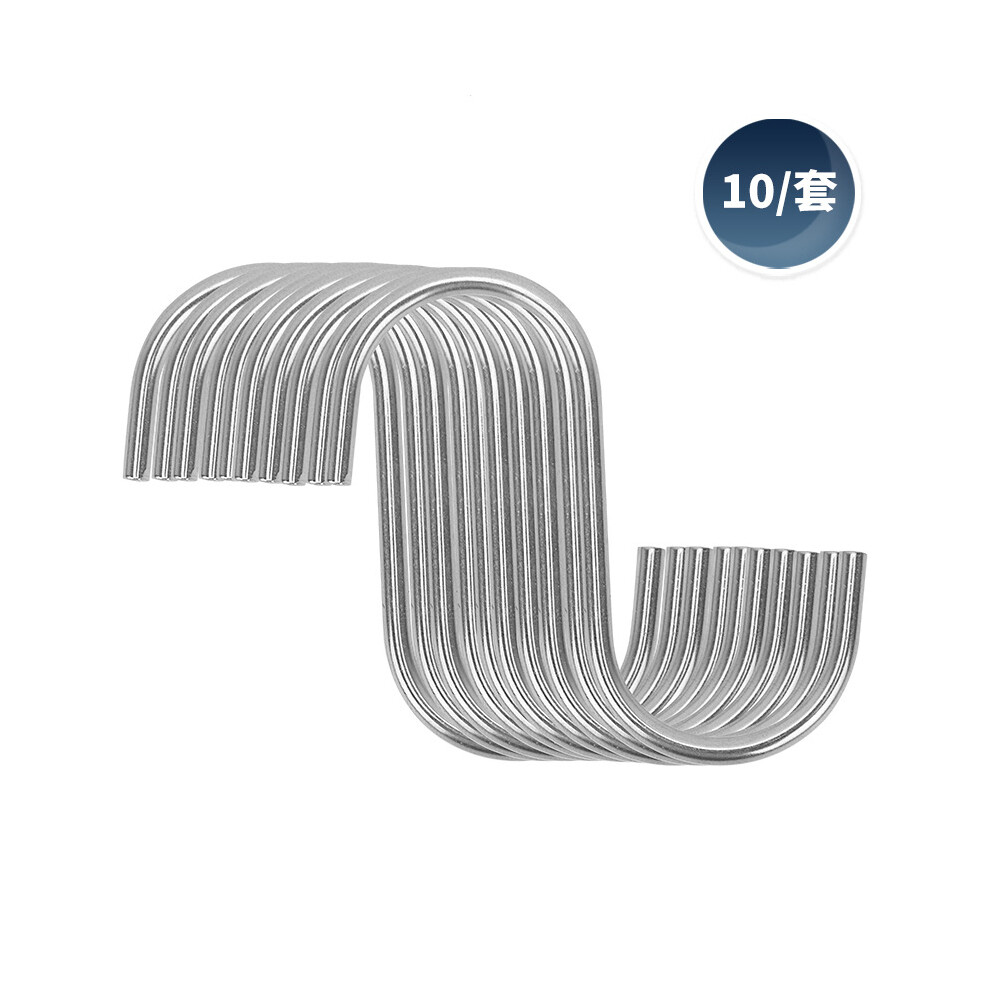 Stainless Steel S Hook, Space Saving And Easy Organization, Corrosion Resistance, Widespread Application For Closet, Kitchen, Bathroom, Storage Room, 9399812415869