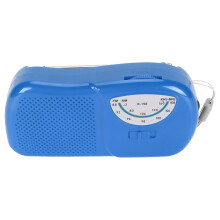 High Sensitivity Vintage Mini AM FM Radio with Built-in Speaker - Blue