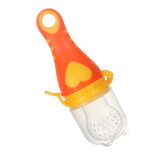 Baby-Frucht-Teether-Feeder Orange Lebensmittelqualität Silikon Säuglingsnahrung-Ausgabe 1,5 oz