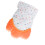 Safe Silicone Baby Teething Gloves Stimulating Teether Glove Orange 6